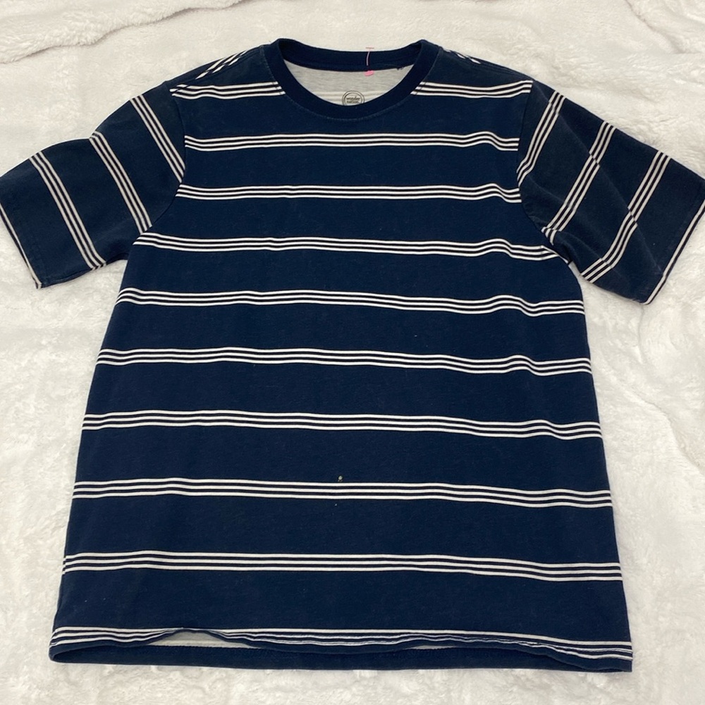Navy and White Striped Tshirt